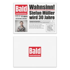 Einladungskarten als Zeitung