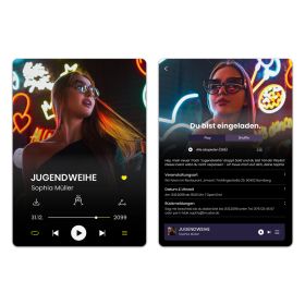 Jugendweihe Einladungskarten - Playlist
