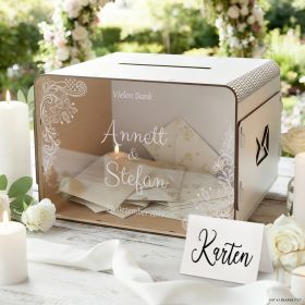 Personalisierte Hochzeit Geschenkkartenbox - Rustikal