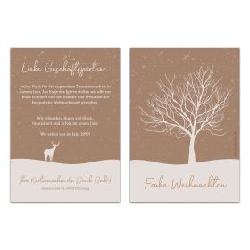 Firmen Weihnachtskarten - Weiße Weihnacht