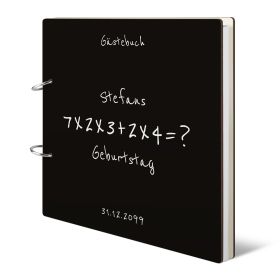 Personalisiertes Geburtstag Gästebuch 50 Jahre - Rechenaufgabe