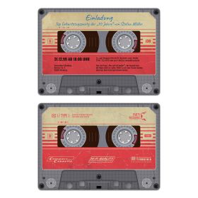 Einladungskarte als Kassette